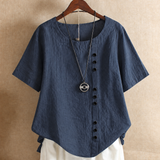 Ursula | Asymmetric Button Blouse