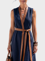 Lydia | Midi Dress with Contrast Detail