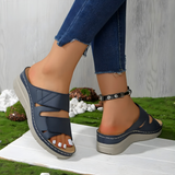 Kiera | Orthopaedic Wedge Slides with Adjustable Straps
