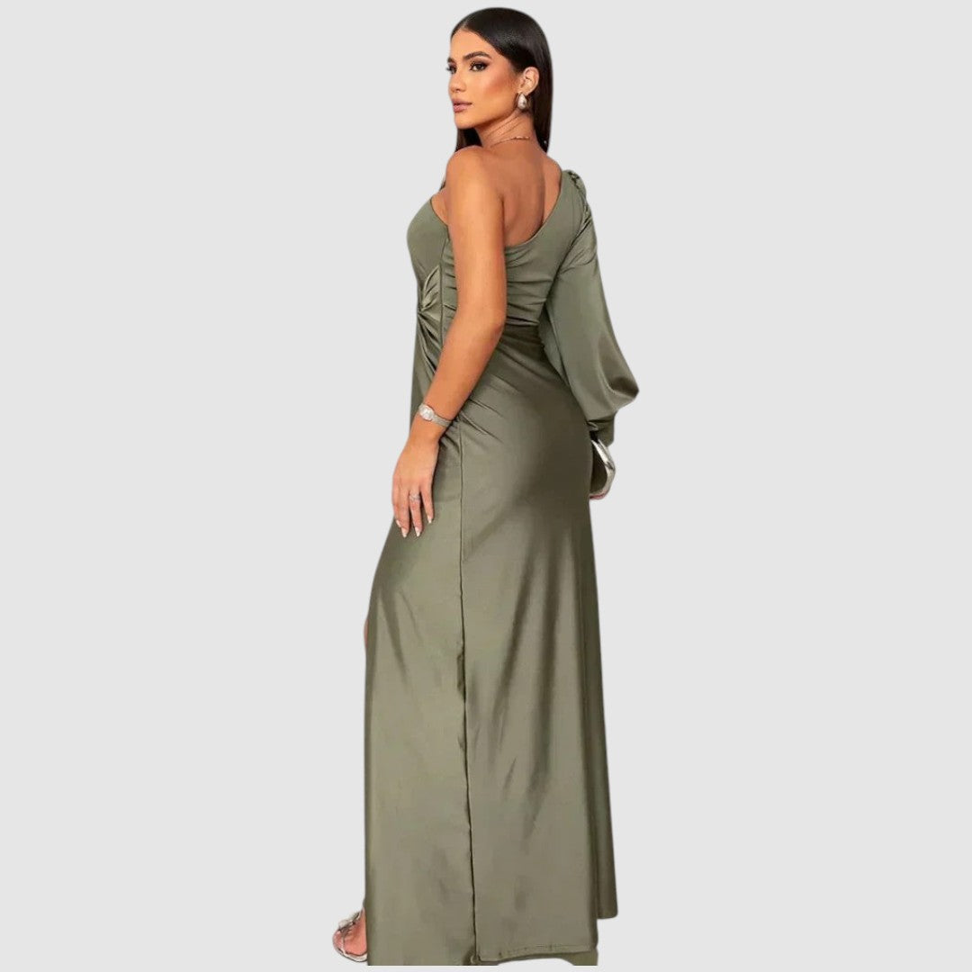 Meredith | Elegant One-Shoulder Maxi Dress