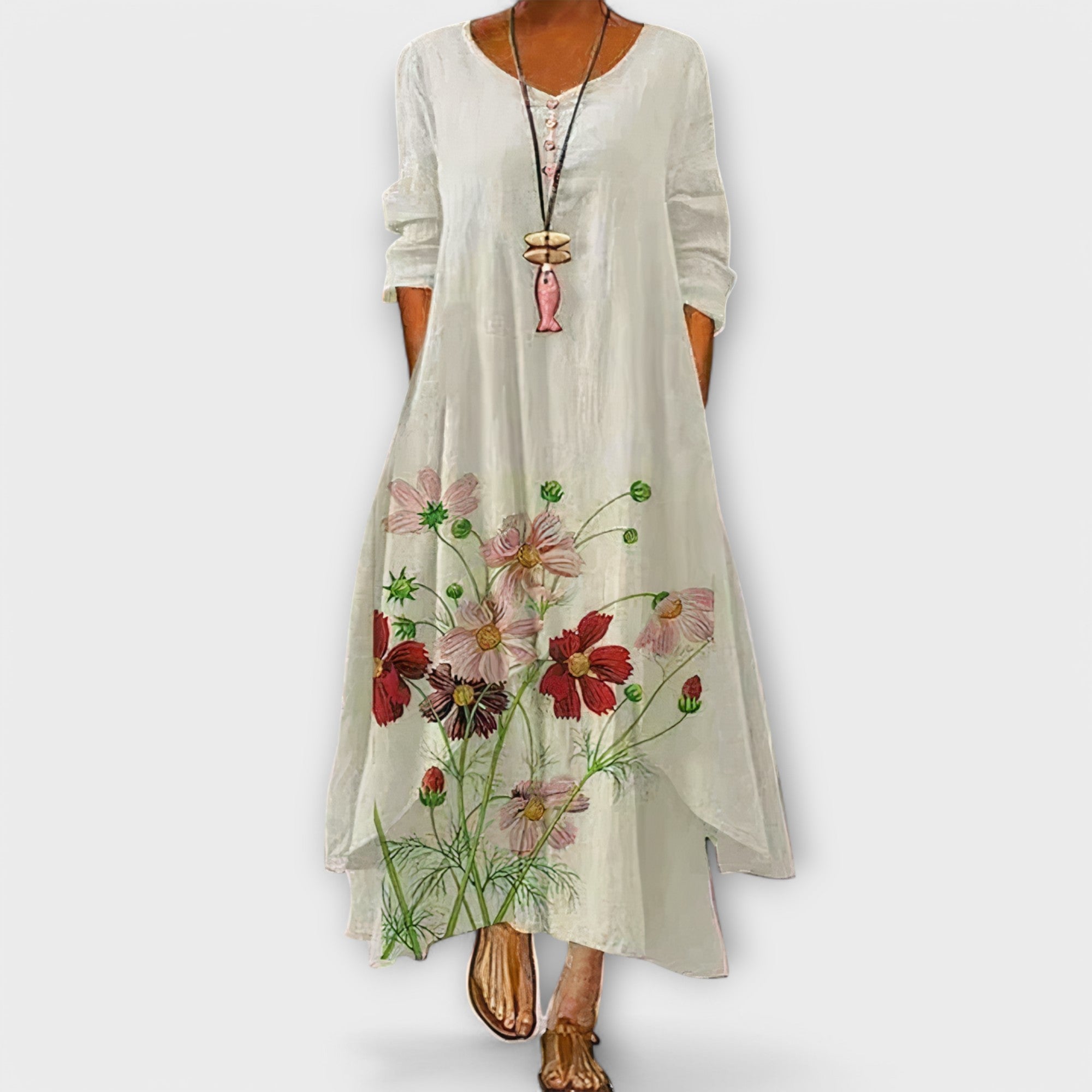 Millie | Stylish Dress Botanical Breeze, photo studio