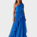 Talia | Maxi Dress with Cascading Ruffles