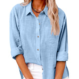 Martina | Oversized Shirt with Chest Pocket