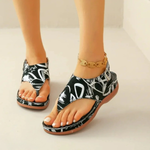 Aleena | Floral Toe-Post Slingback Sandals