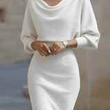 Marian | Cowl-Neck Cocktail Dress