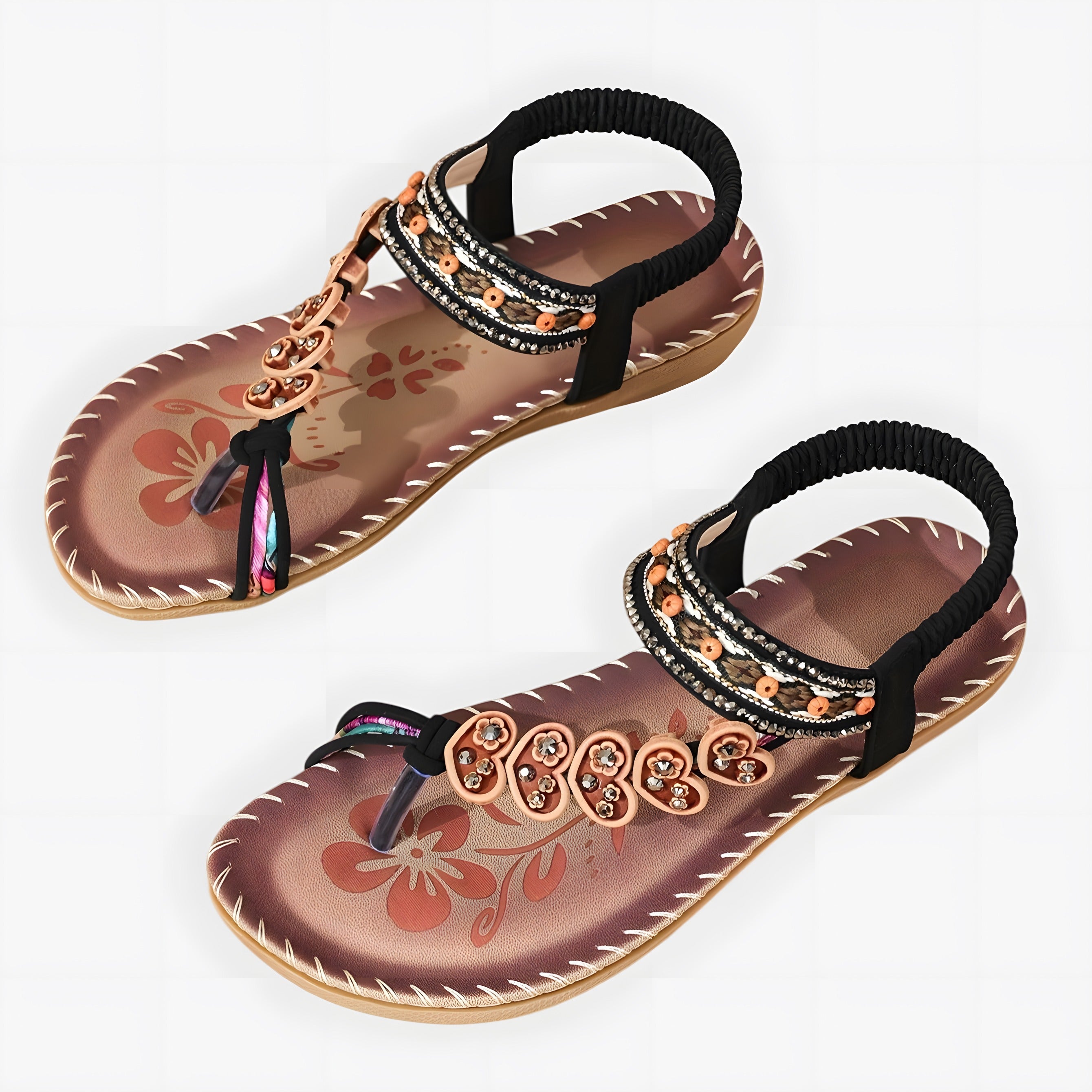 Briar | Women's Elegant Orthopaedic Sandals Black, photo studio