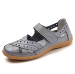 Savia | Cut-Out Mary Jane Flats with an Adjustable Strap