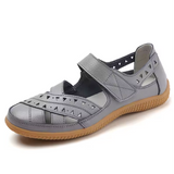 Savia | Cut-Out Mary Jane Flats with an Adjustable Strap