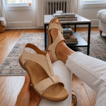 Delphine | Dual-Strap Adjustable Slingback Sandals