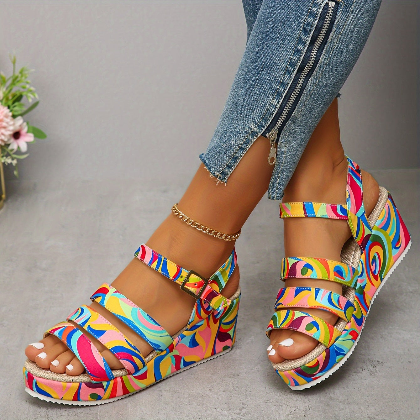 Opal | Women's Ankle-Strap Wedge Sandals