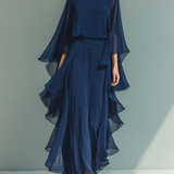 Emmy | Ruffled Chiffon Maxi Dress