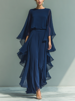 Emmy | Ruffled Chiffon Maxi Dress