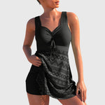 Two-Piece Swimsuit with Skirt