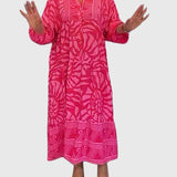 Maxi Dress with Elegant Print