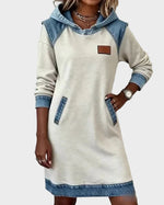 Irene | Hooded Denim Dress