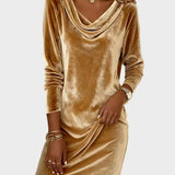 Rosina | Flowy Velvet Dress