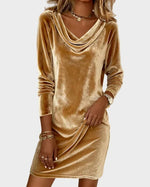 Rosina | Flowy Velvet Dress