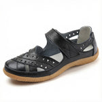 Savia | Cut-Out Mary Jane Flats with an Adjustable Strap