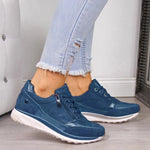 Gabri | Sneakers with a Side Zip and Laces