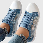 Albertine | Orthopaedic Sneakers with Embroidered Panels