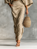 Willow | Two-Piece Set with Draped Skirt