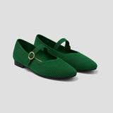 Fiona | Mary-Jane Flats with a Square Toe