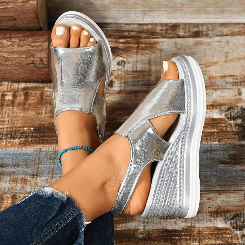 Meadow | Women's Stylish Metallic Sandals