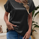 Viviana | Short-Sleeve Round-Neck Blouse