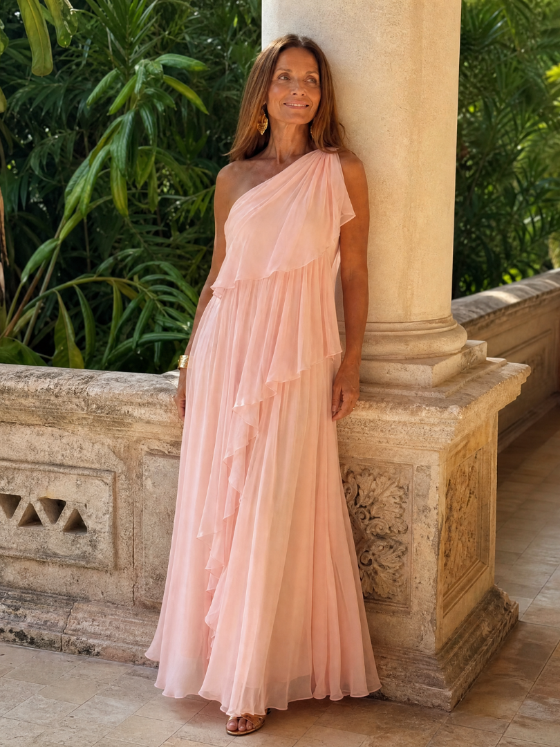 Talia | Maxi Dress with Cascading Ruffles