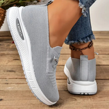 Raquel | Knit Slip-On Sneakers with Criss-Cross Cords
