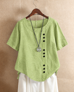 Ursula | Asymmetric Button Blouse