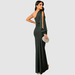 Meredith | Elegant One-Shoulder Maxi Dress