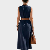 Lydia | Midi Dress with Contrast Detail