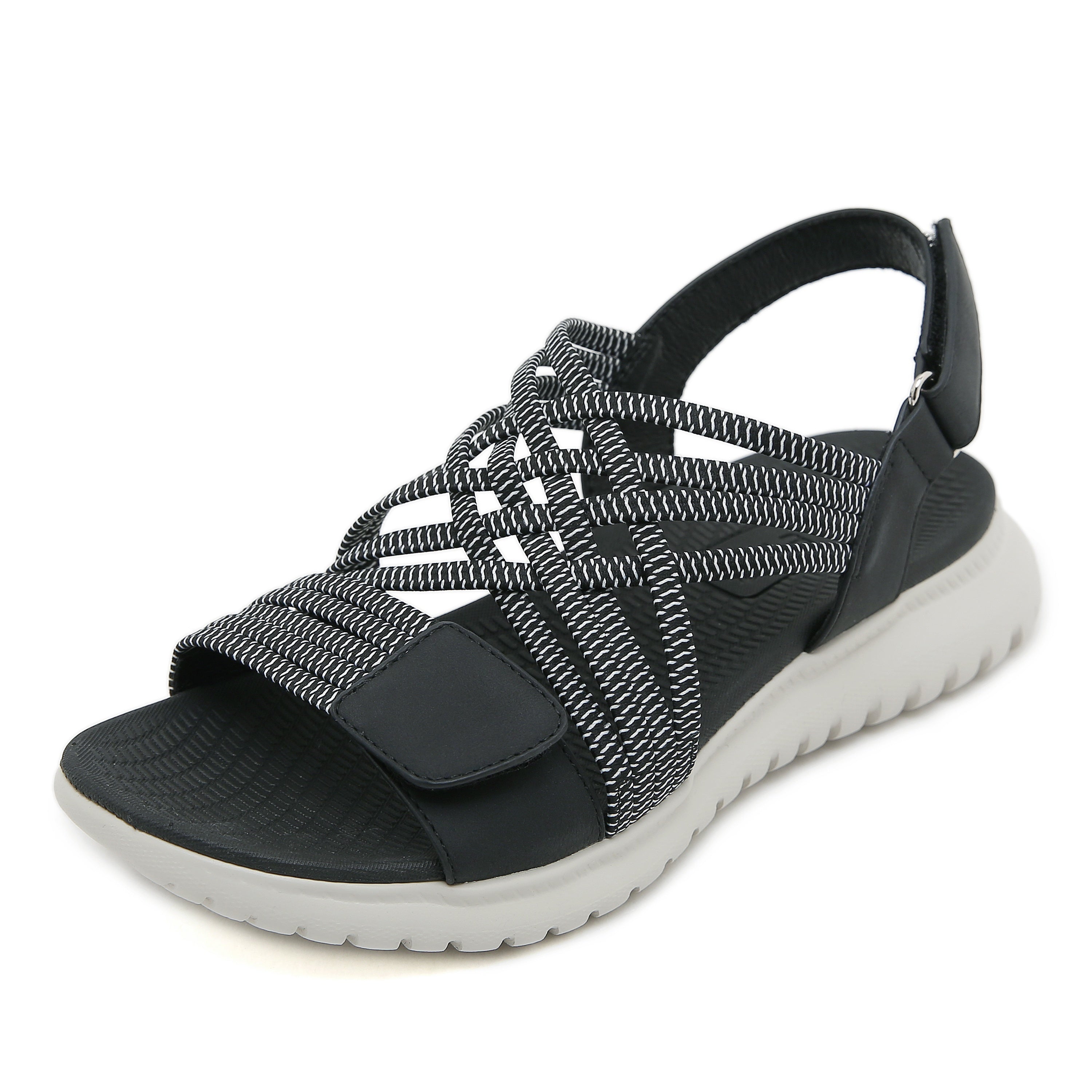 Camila Orthopedic Comfort Sandals Black, photo studio