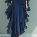 Emmy | Ruffled Chiffon Maxi Dress