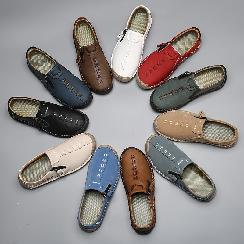 June Handmade Comfort Slip-On Shoes Green, photo studio