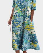 Elena | Light and Flowy Floral Midi Dress