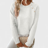 Asymmetric Button Jumper