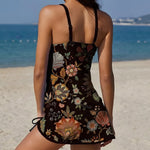 Freya | Graphic Floral Tankini with Shorts and Tummy Control