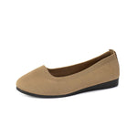 Frieda | Rib-Knit Slip-On Ballet Flats