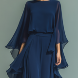 Emmy | Ruffled Chiffon Maxi Dress