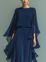 Emmy | Ruffled Chiffon Maxi Dress
