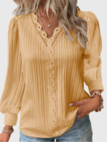 Bertie | Puff-Sleeve V-Neck Blouse