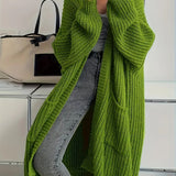 Long Cardigan with Pockets