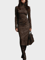 Long-Sleeve Midi Dress