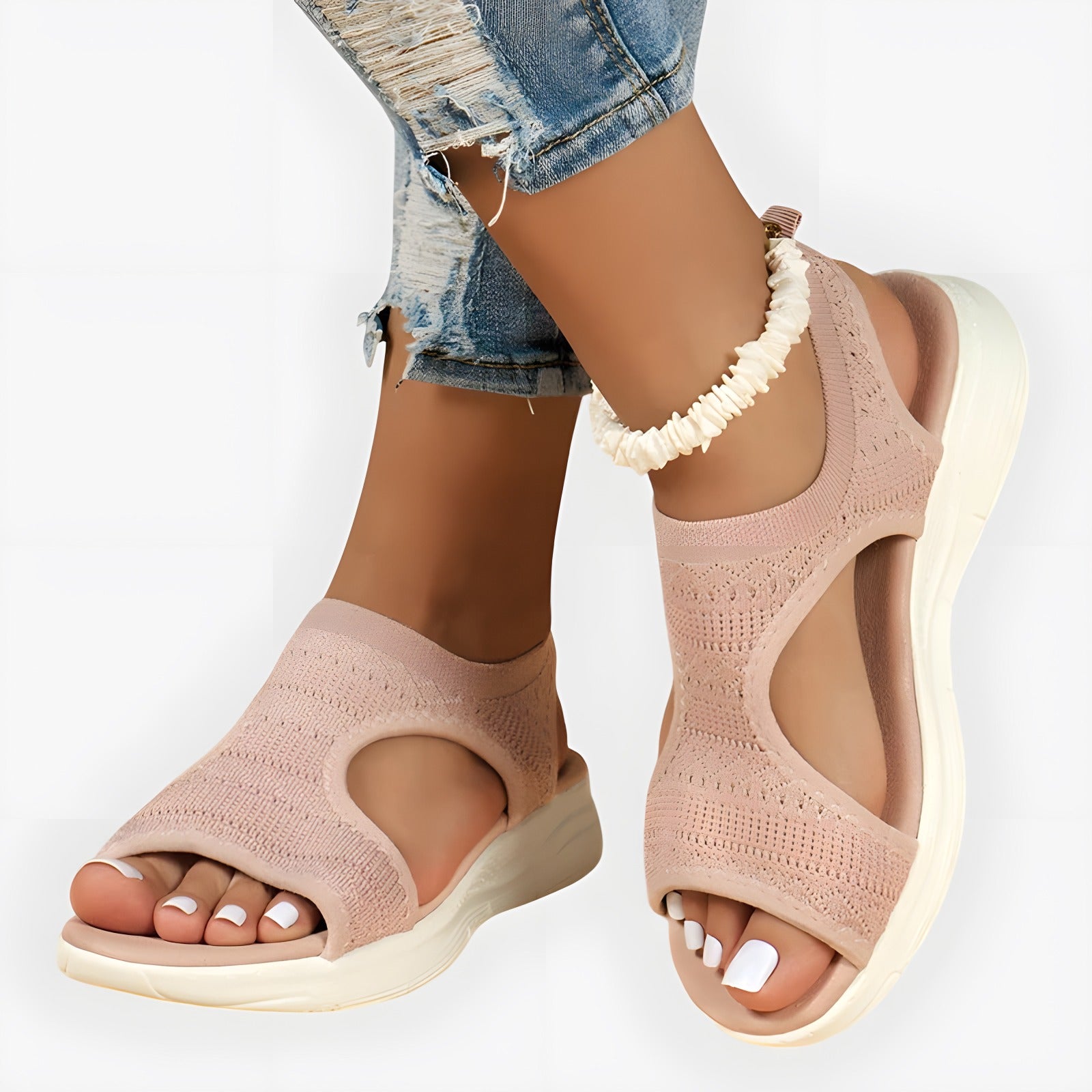 Samantha | Women's Orthopaedic Sandals Pink, photo studio