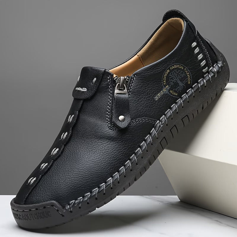 June Handmade Comfort Slip-On Shoes Black, photo studio