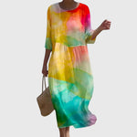 Elegant Floral Maxi Dress