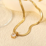 Tuathla | Rhinestone Pendant Necklace