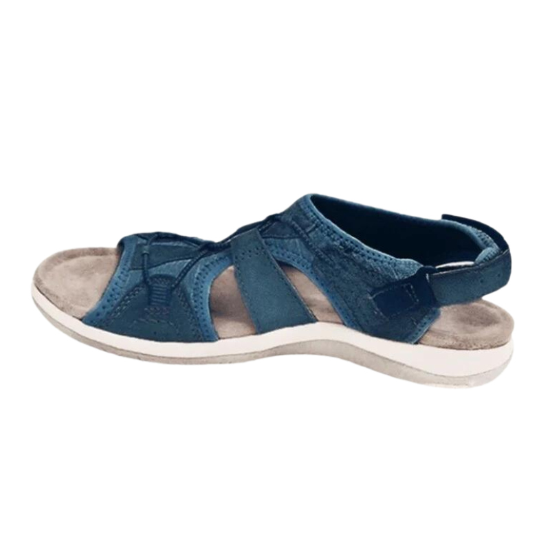 Ursula Orthopaedic Sandals Navy, photo studio